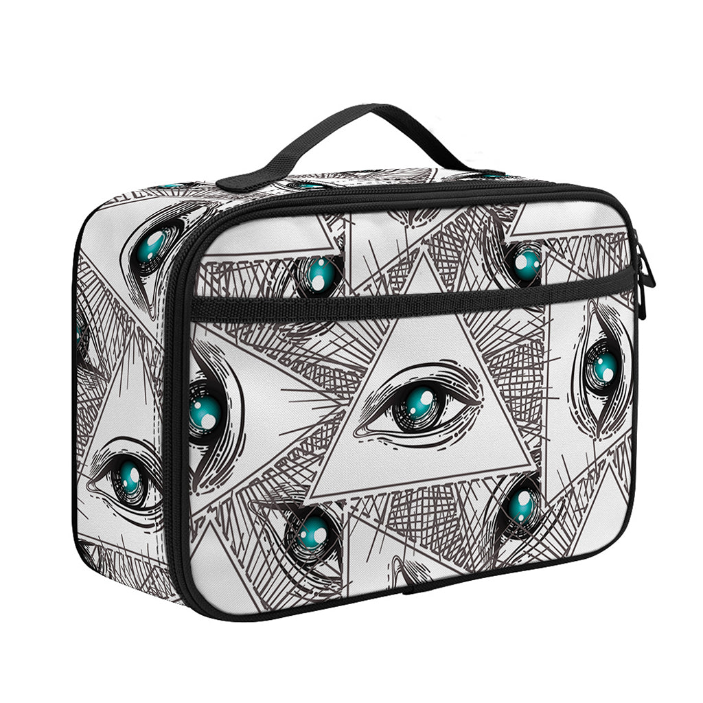 Illuminati Pattern Print Portable Lunch Bag