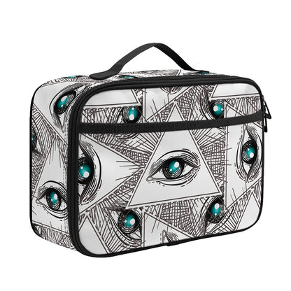 Illuminati Pattern Print Portable Lunch Bag