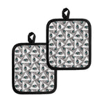 Illuminati Pattern Print Pot Holders