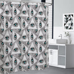 Illuminati Pattern Print Premium Shower Curtain