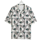 Illuminati Pattern Print Rayon Hawaiian Shirt
