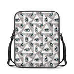Illuminati Pattern Print Rectangular Crossbody Bag