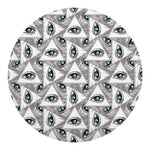 Illuminati Pattern Print Round Blanket