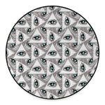 Illuminati Pattern Print Round Floor Mat
