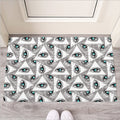 Illuminati Pattern Print Rubber Doormat