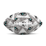 Illuminati Pattern Print Rugby Ball