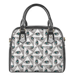 Illuminati Pattern Print Shoulder Handbag