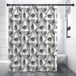 Illuminati Pattern Print Shower Curtain