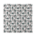 Illuminati Pattern Print Silk Bandana