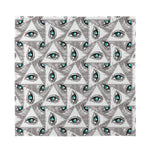 Illuminati Pattern Print Silk Bandana