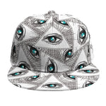 Illuminati Pattern Print Snapback Cap