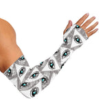 Illuminati Pattern Print Sun Protection Arm Sleeves