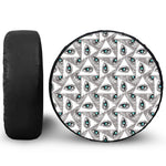 Illuminati Pattern Print Tire Cover