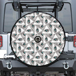 Illuminati Pattern Print Tire Cover With Camera Hole