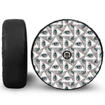 Illuminati Pattern Print Tire Cover With Camera Hole