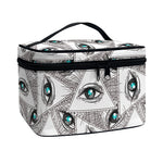 Illuminati Pattern Print Travel Makeup Bag