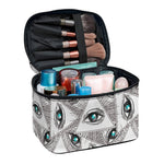 Illuminati Pattern Print Travel Makeup Bag