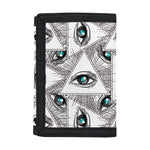 Illuminati Pattern Print Trifold Wallet