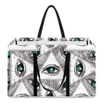 Illuminati Pattern Print Utility Tote Bag