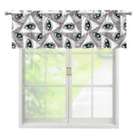 Illuminati Pattern Print Window Valance
