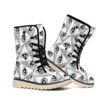 Illuminati Pattern Print Winter Boots