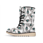 Illuminati Pattern Print Winter Boots