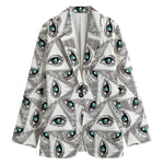 Illuminati Pattern Print Women's Blazer
