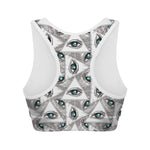 Illuminati Pattern Print Women's Sports Bra