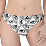 Illuminati Pattern Print Women's Thong