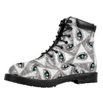 Illuminati Pattern Print Work Boots
