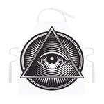 Illuminati Symbol Print Adjustable Apron