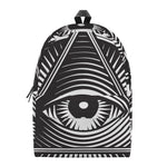 Illuminati Symbol Print Backpack