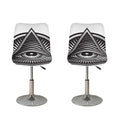 Illuminati Symbol Print Bar Stool Covers