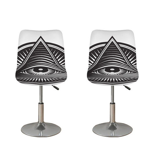 Illuminati Symbol Print Bar Stool Covers