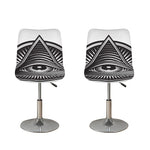 Illuminati Symbol Print Bar Stool Covers