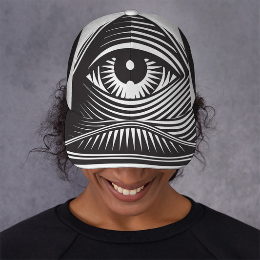 Illuminati Symbol Print Baseball Cap