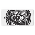 Illuminati Symbol Print Beach Towel