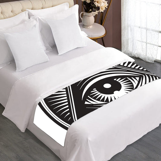 Illuminati Symbol Print Bed Runner