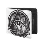 Illuminati Symbol Print Bifold Wallet