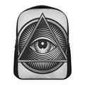 Illuminati Symbol Print Casual Backpack