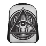 Illuminati Symbol Print Casual Backpack