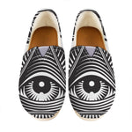 Illuminati Symbol Print Casual Shoes