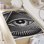 Illuminati Symbol Print Changing Pad Cover