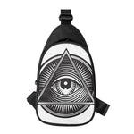 Illuminati Symbol Print Chest Bag