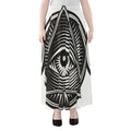 Illuminati Symbol Print Chiffon Maxi Skirt