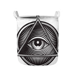 Illuminati Symbol Print Collapsible Laundry Basket