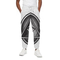 Illuminati Symbol Print Cotton Sweatpants