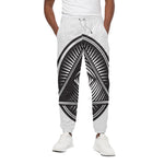 Illuminati Symbol Print Cotton Pants