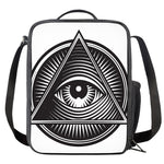 Illuminati Symbol Print Crossbody Lunch Bag