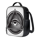 Illuminati Symbol Print Crossbody Lunch Bag